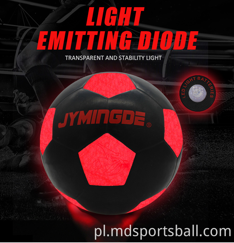 świecić w ciemnej piłce nożnej glow in the dark soccer ball
